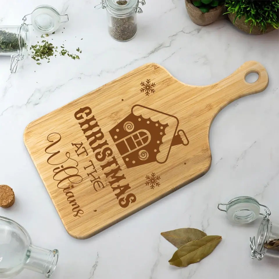 Have Yourself A Merry Little Christmas - Housewarming Gifts - Custom Wooden Cutting Board - Christmas Gift - Image 3