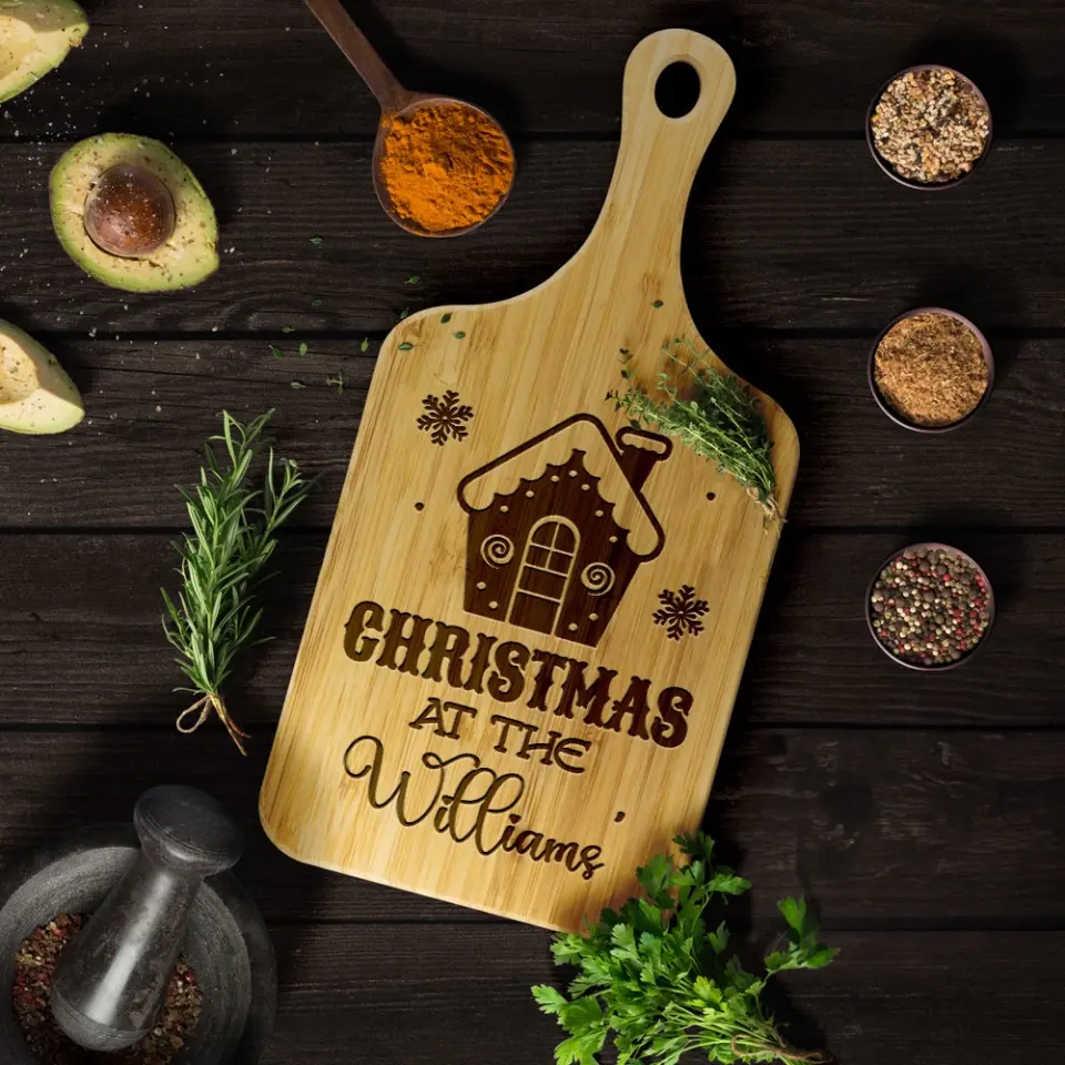 Have Yourself A Merry Little Christmas - Housewarming Gifts - Custom Wooden Cutting Board - Christmas Gift - Image 8