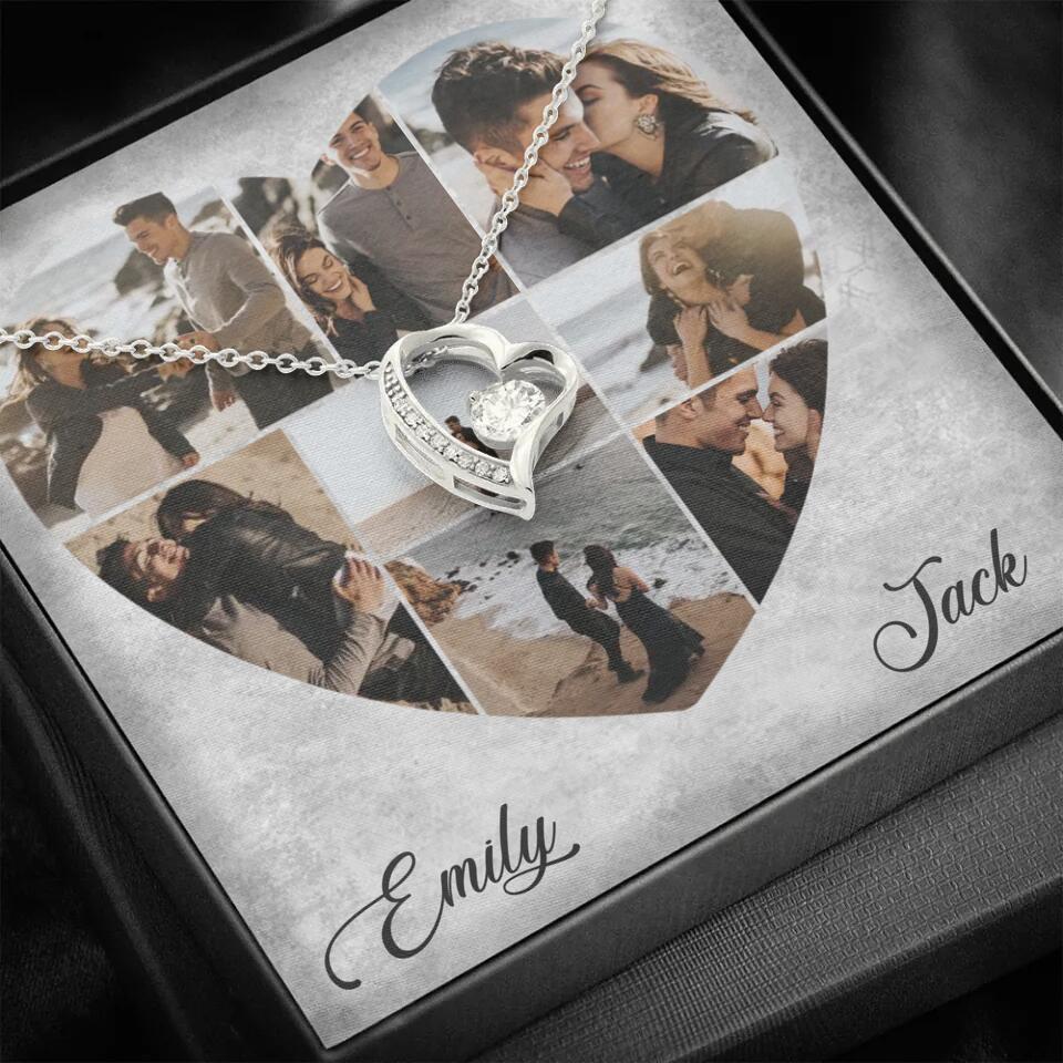 Heart Shaped Photo Custom Necklace Anniversary Gift For Wife Girlfriend - Image 10