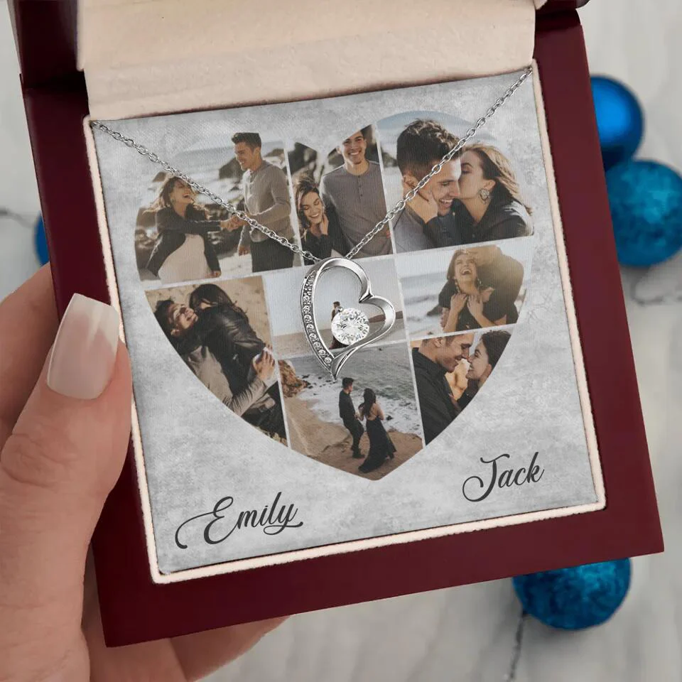 Heart Shaped Photo Custom Necklace Anniversary Gift For Wife Girlfriend - Image 12