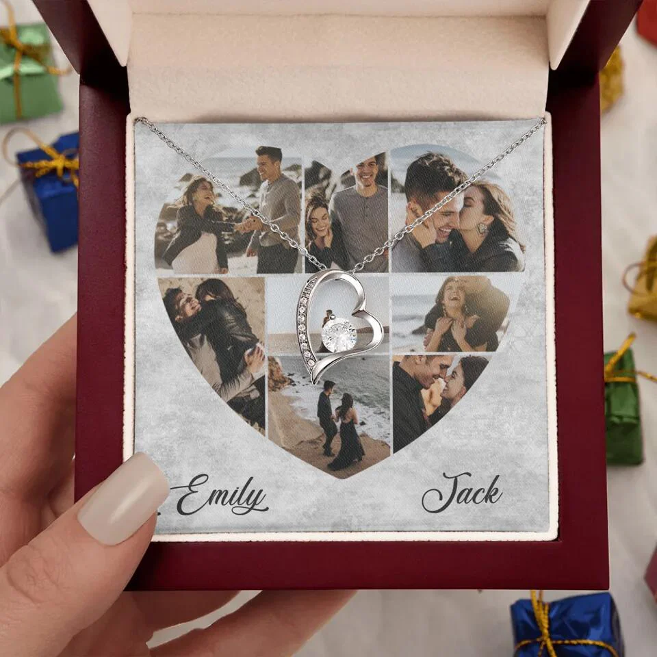 Heart Shaped Photo Custom Necklace Anniversary Gift For Wife Girlfriend - Image 13
