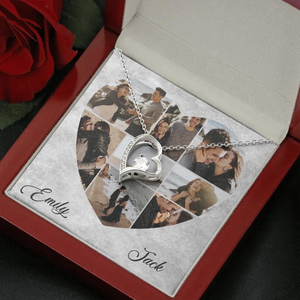 Heart Shaped Photo Custom Necklace Anniversary Gift For Wife Girlfriend - Image 19