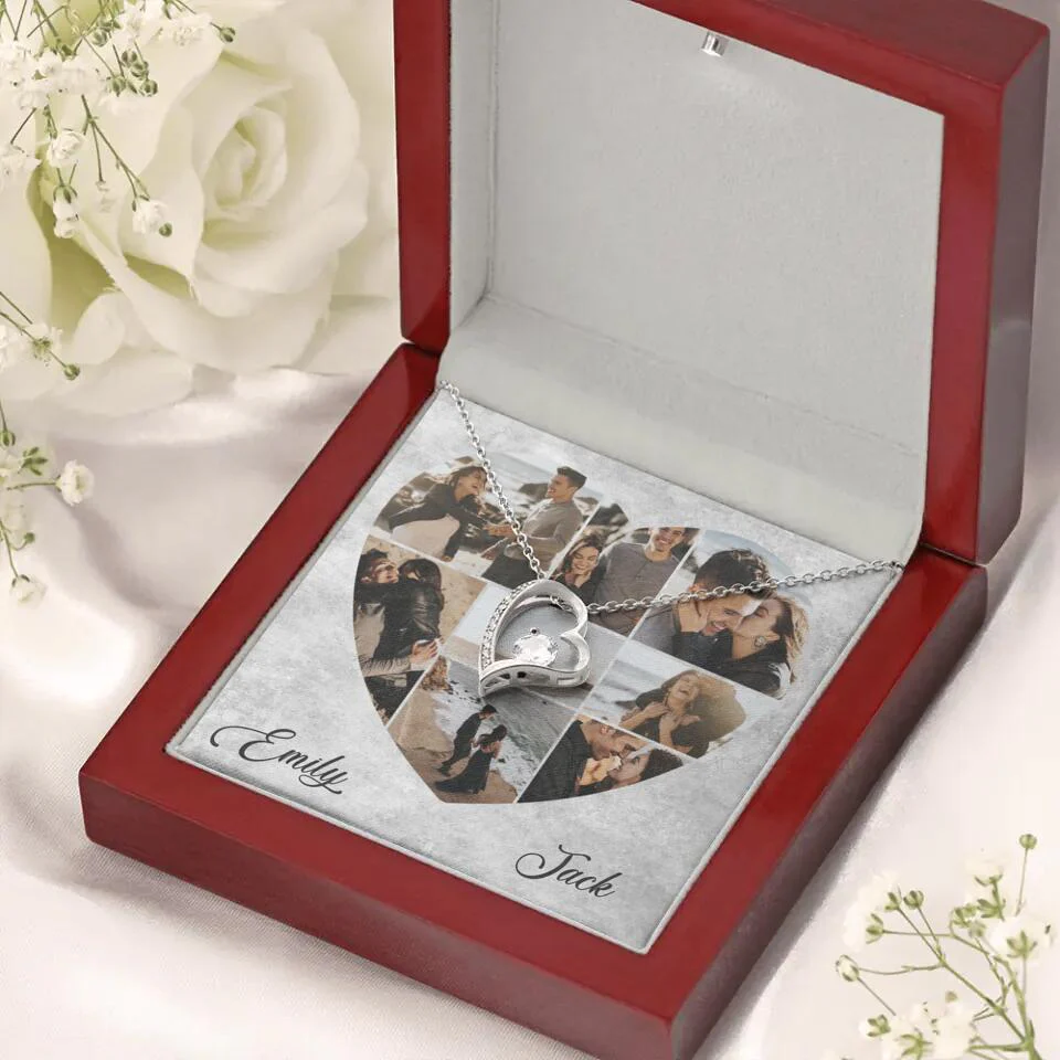 Heart Shaped Photo Custom Necklace Anniversary Gift For Wife Girlfriend - Image 20