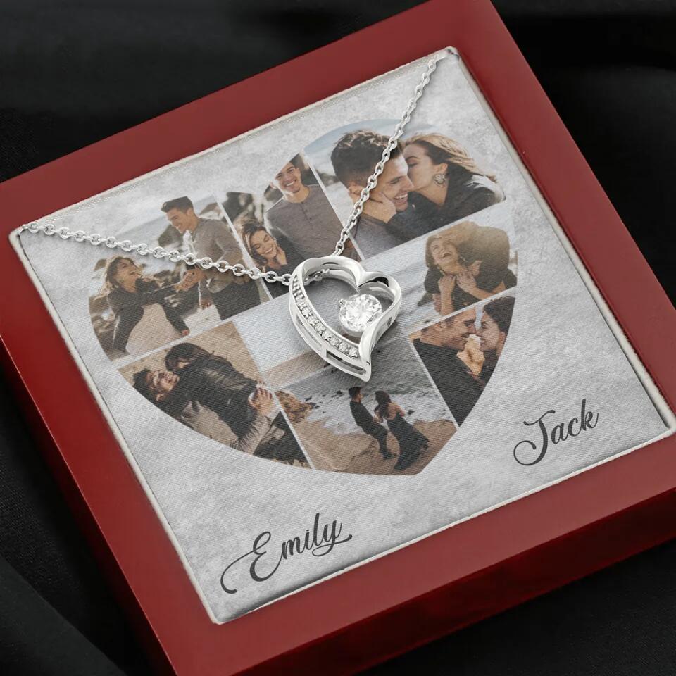 Heart Shaped Photo Custom Necklace Anniversary Gift For Wife Girlfriend - Image 21