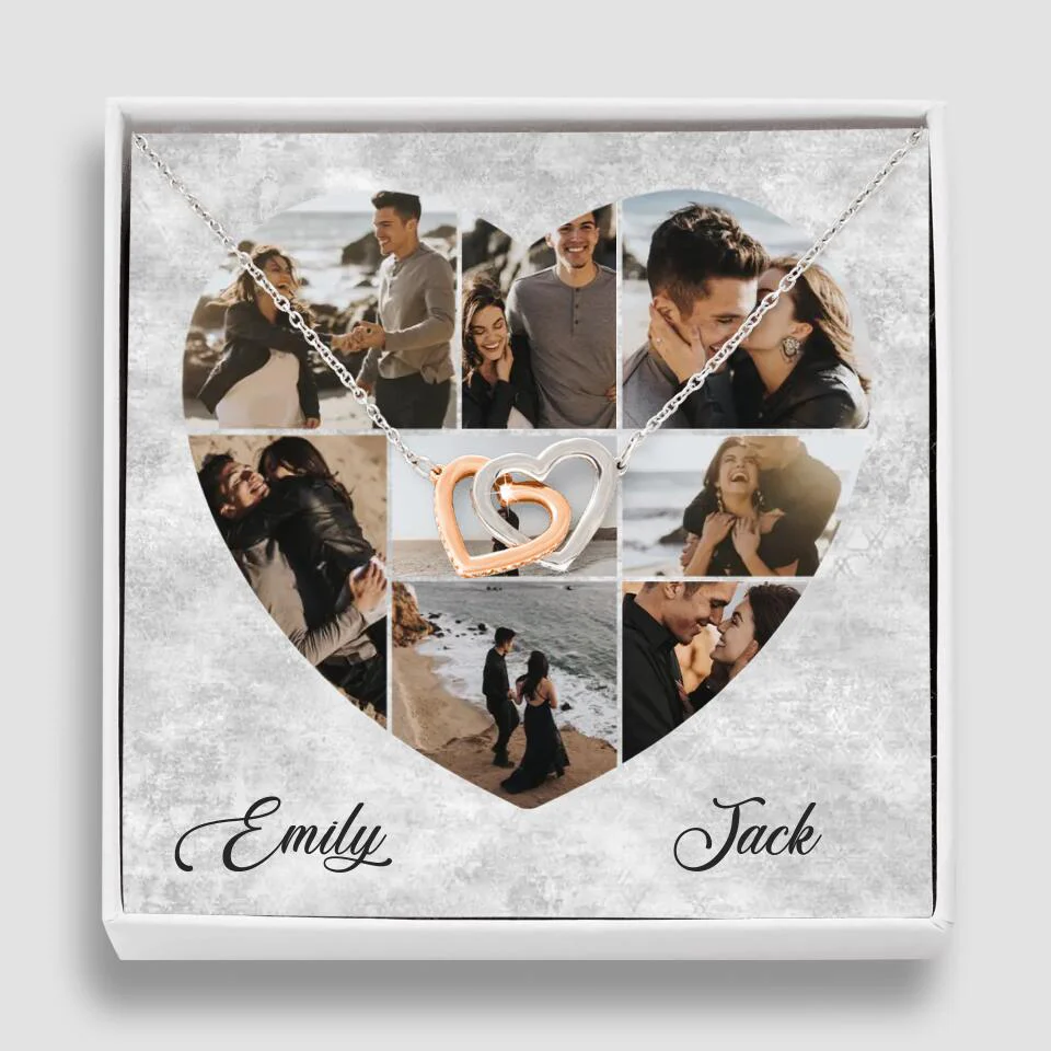 Heart Shaped Photo Custom Necklace Anniversary Gift For Wife Girlfriend - Image 30