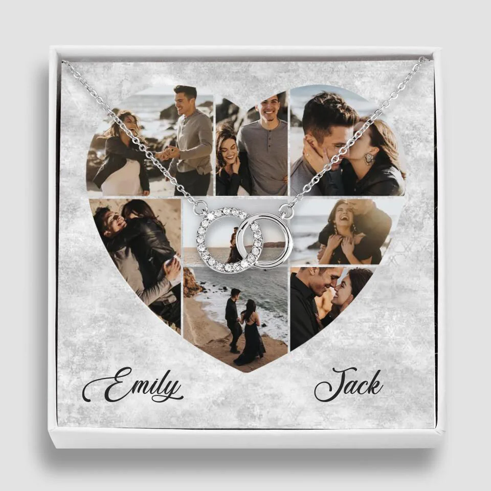 Heart Shaped Photo Custom Necklace Anniversary Gift For Wife Girlfriend - Image 36