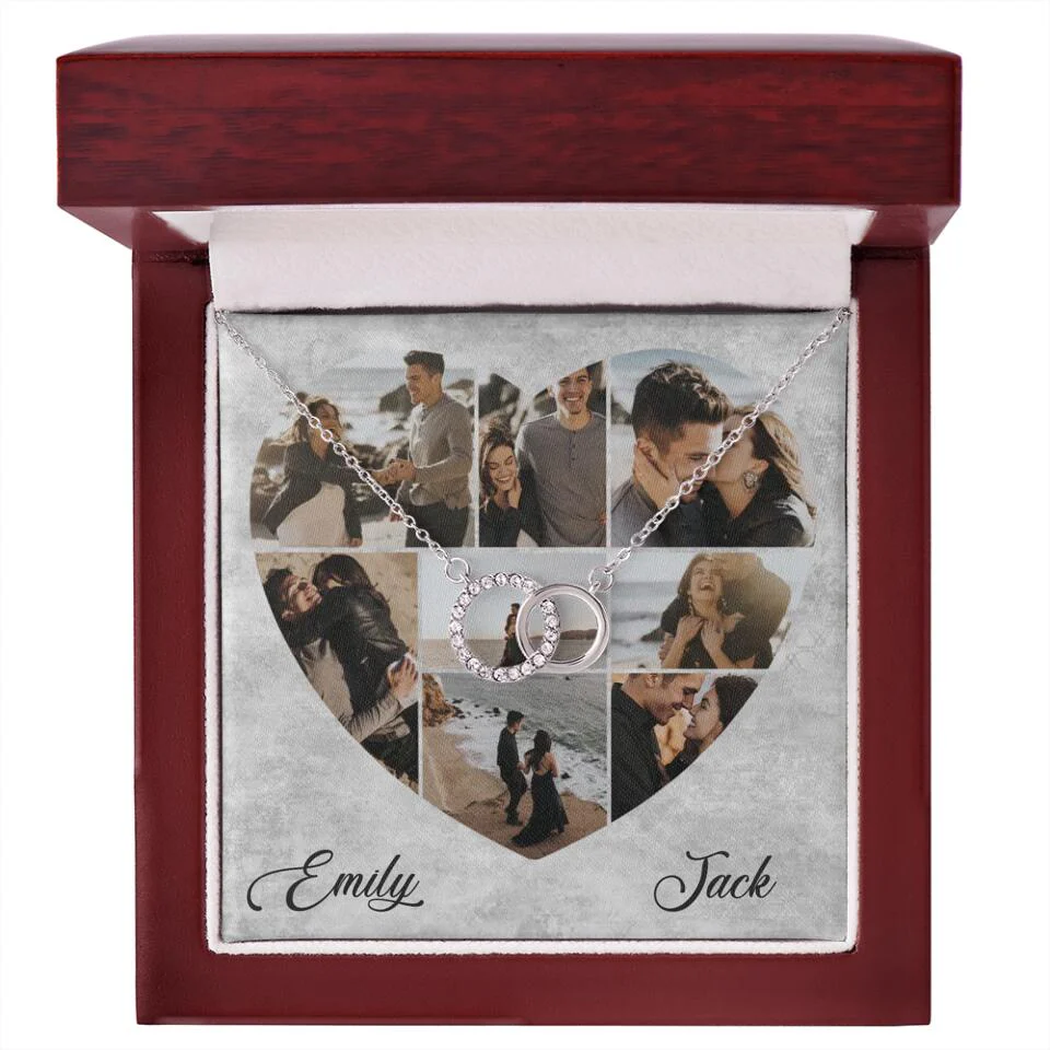 Heart Shaped Photo Custom Necklace Anniversary Gift For Wife Girlfriend - Image 39