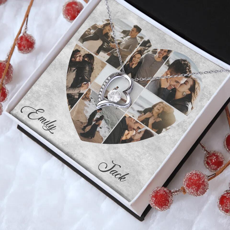 Heart Shaped Photo Custom Necklace Anniversary Gift For Wife Girlfriend - Image 4