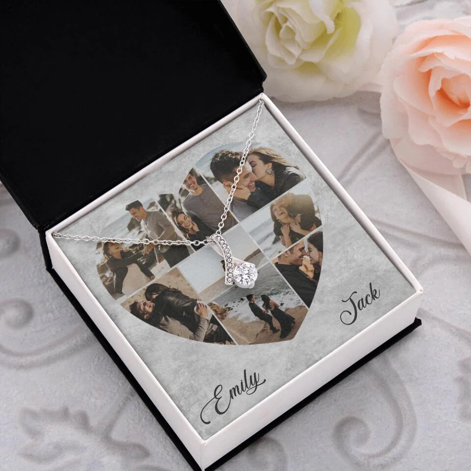 Heart Shaped Photo Custom Necklace Anniversary Gift For Wife Girlfriend - Image 41