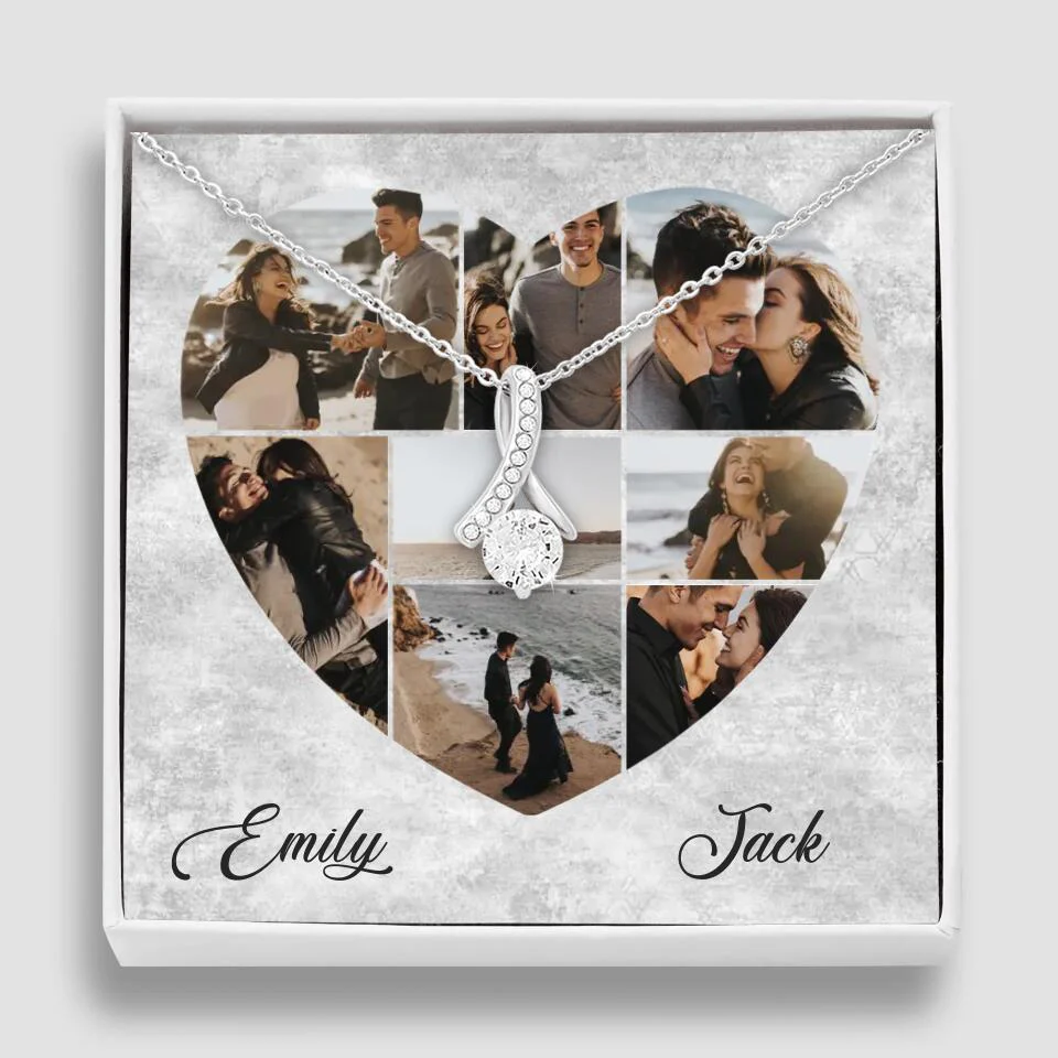 Heart Shaped Photo Custom Necklace Anniversary Gift For Wife Girlfriend - Image 42