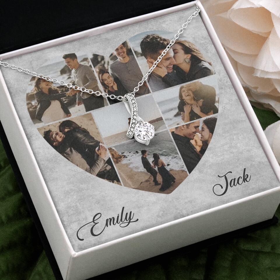 Heart Shaped Photo Custom Necklace Anniversary Gift For Wife Girlfriend - Image 43