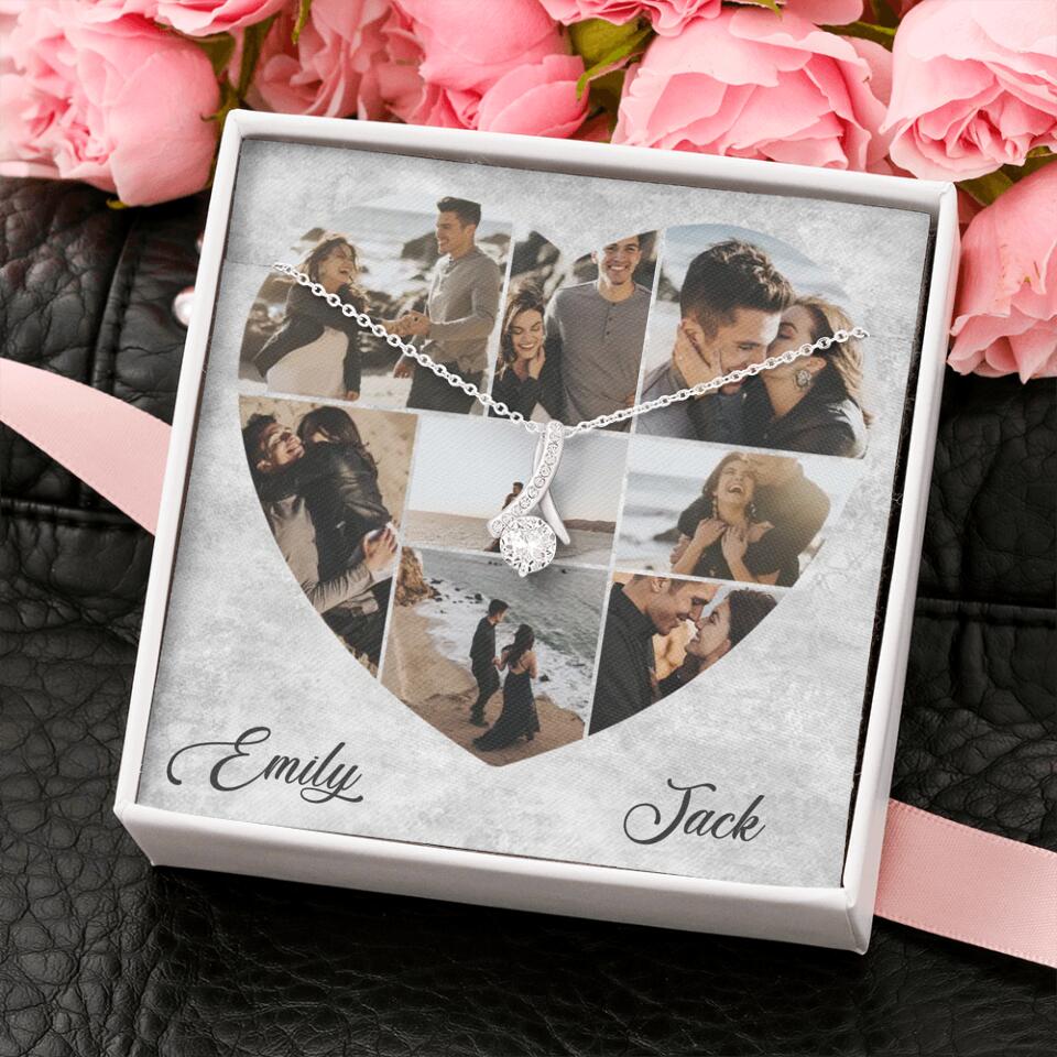 Heart Shaped Photo Custom Necklace Anniversary Gift For Wife Girlfriend - Image 45