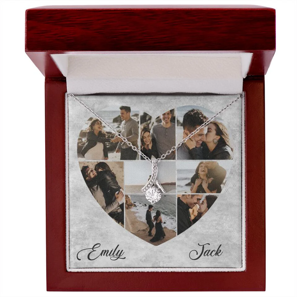 Heart Shaped Photo Custom Necklace Anniversary Gift For Wife Girlfriend - Image 46