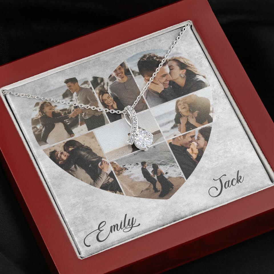 Heart Shaped Photo Custom Necklace Anniversary Gift For Wife Girlfriend - Image 47