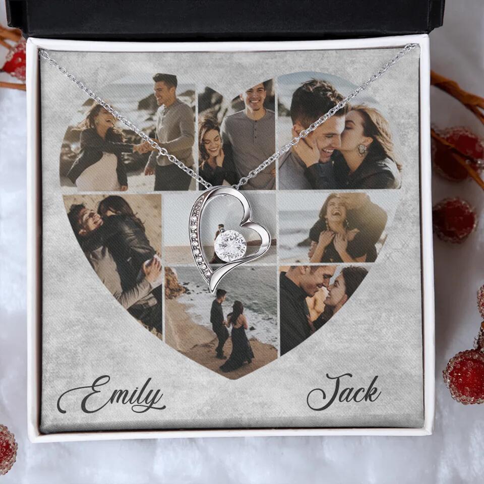 Heart Shaped Photo Custom Necklace Anniversary Gift For Wife Girlfriend - Image 5