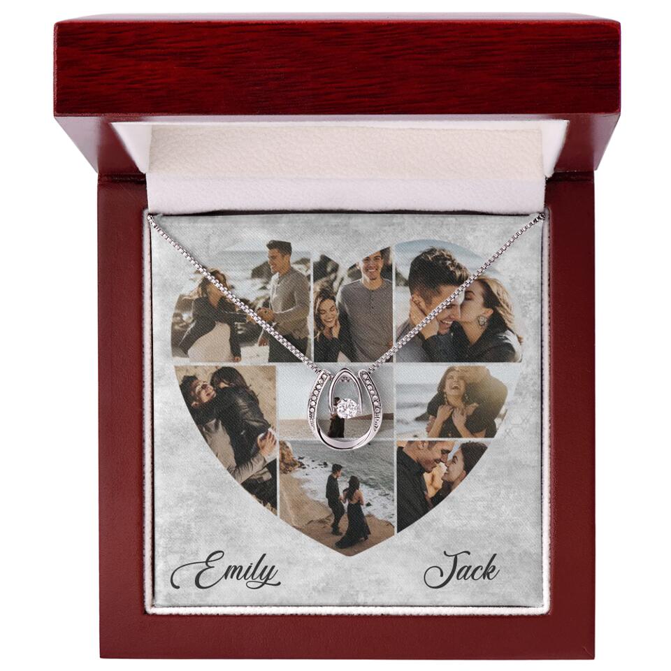 Heart Shaped Photo Custom Necklace Anniversary Gift For Wife Girlfriend - Image 54