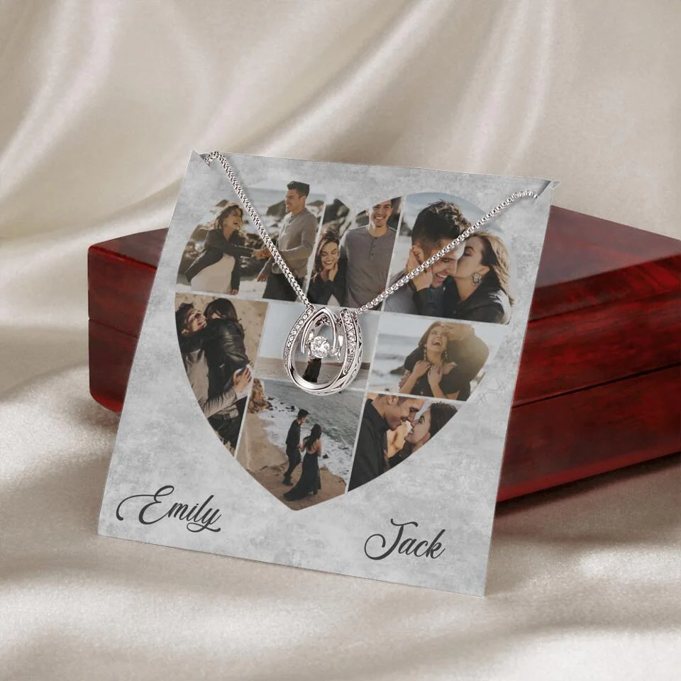 Heart Shaped Photo Custom Necklace Anniversary Gift For Wife Girlfriend - Image 55