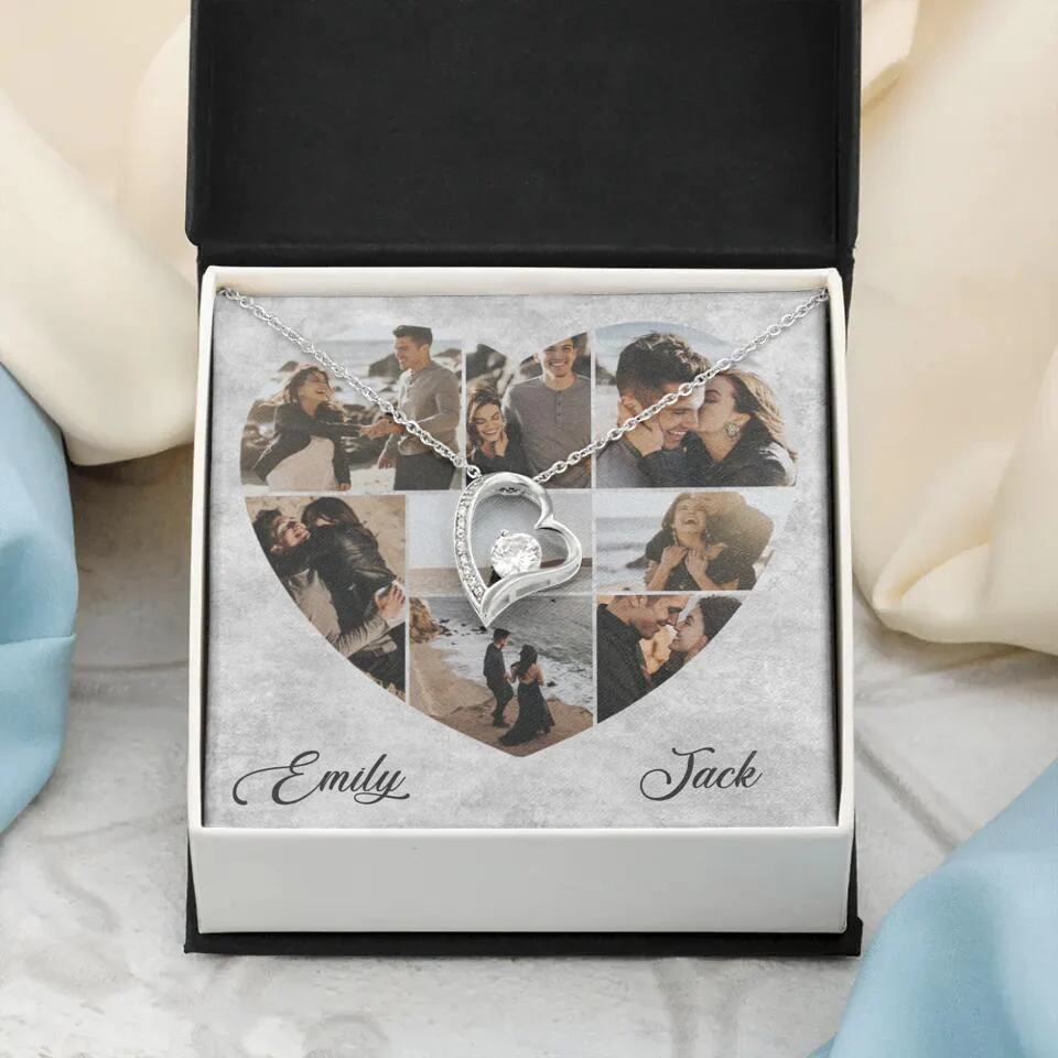 Heart Shaped Photo Custom Necklace Anniversary Gift For Wife Girlfriend - Image 7