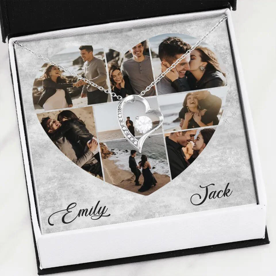 Heart Shaped Photo Custom Necklace Anniversary Gift For Wife Girlfriend - Image 8