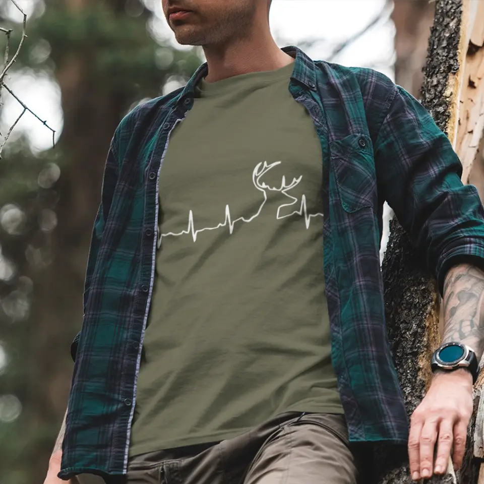 Heartbeat of Hunting, Deer Hunting and Heartbeat Shirts - Image 7
