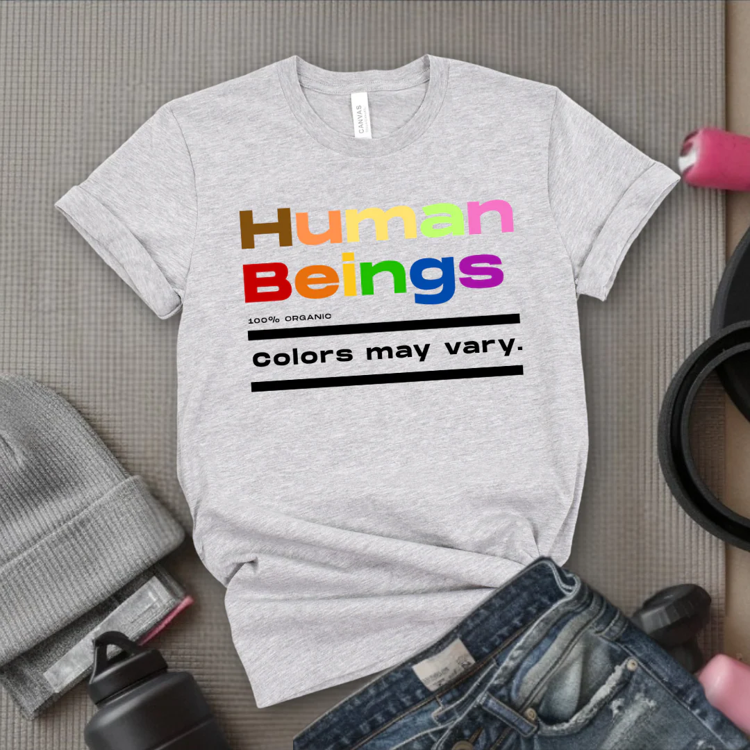 Human Beings 100% Organic Colors May Vary. - Women Empower Feminist Tee - Bella Canvas 3001 - Image 6