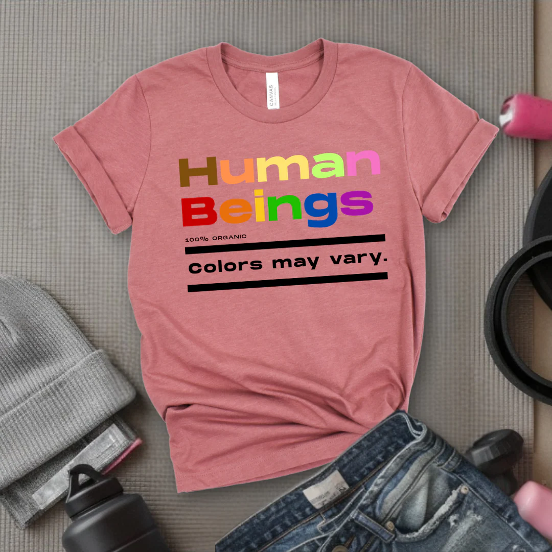 Human Beings 100% Organic Colors May Vary. - Women Empower Feminist Tee - Bella Canvas 3001 - Image 7
