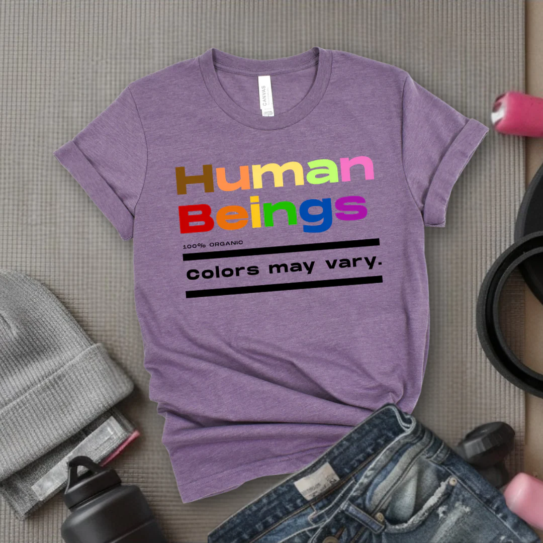 Human Beings 100% Organic Colors May Vary. - Women Empower Feminist Tee - Bella Canvas 3001 - Image 8