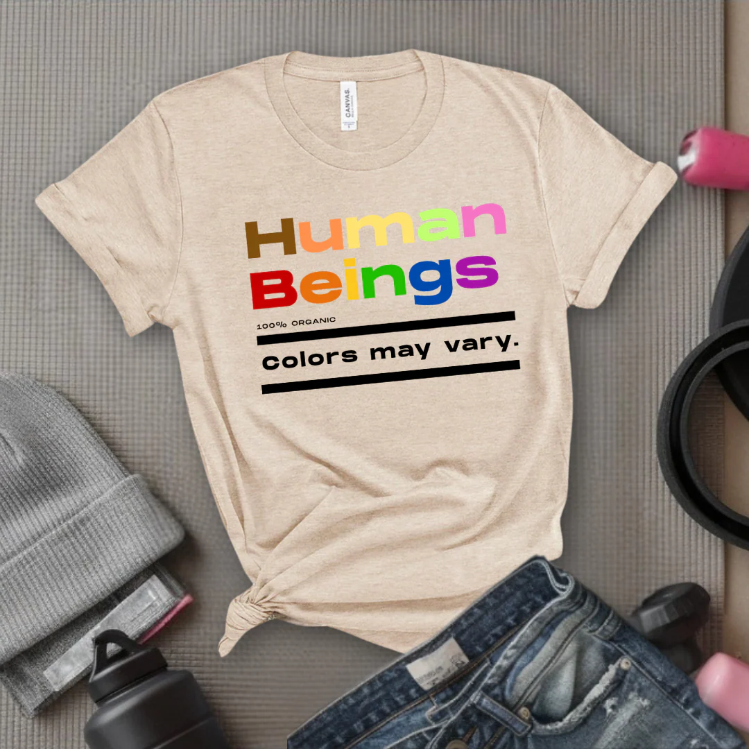 Human Beings 100% Organic Colors May Vary. - Women Empower Feminist Tee - Bella Canvas 3001 - Image 9