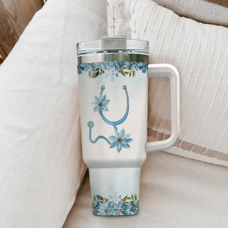 I Am A Mom And A Nurse Personalized Tumbler - Image 3