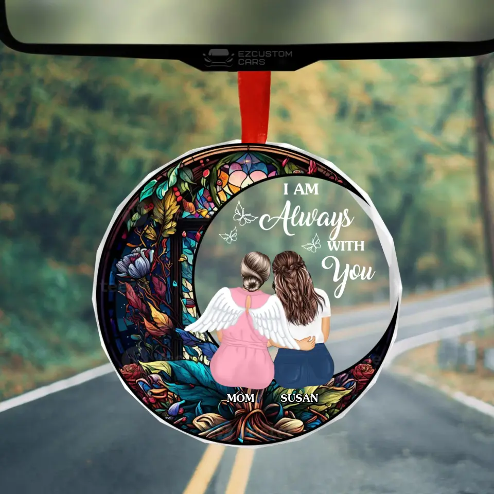 I Am Always With You Custom Glass Ornament
