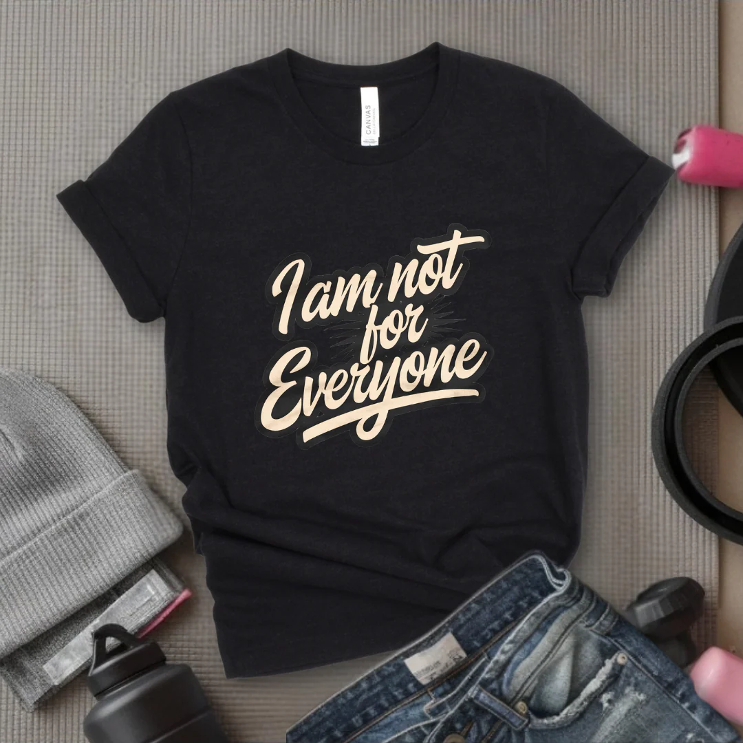 I am not for Everyone T-shirt - Unisex Jersey Short Sleeve Shirt - Women Right Inspired Tee - Self Gift - Bella Canvas 3001 - Image 2
