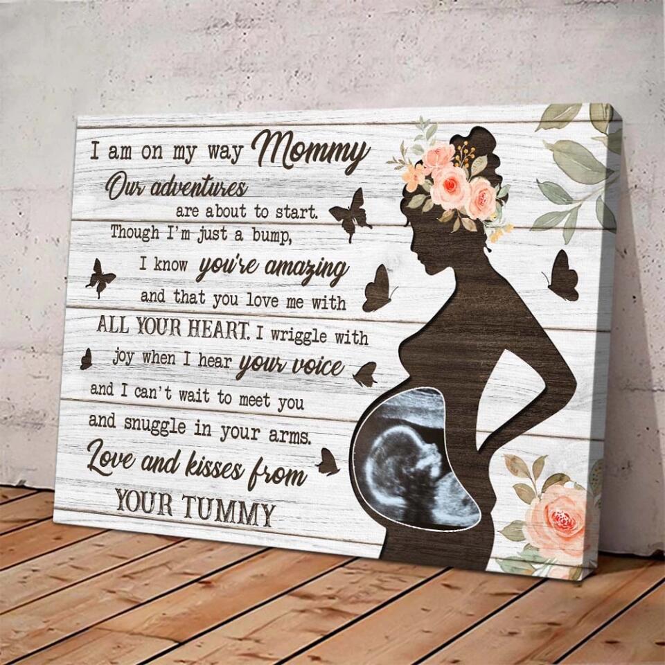 I Am On My Way Mommy Custom Canvas Poster Gifts For Pregnant Women - Image 5