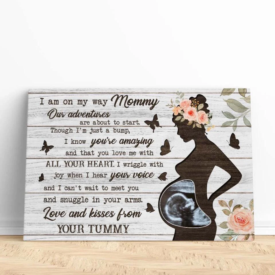 I Am On My Way Mommy Custom Canvas Poster Gifts For Pregnant Women - Image 7