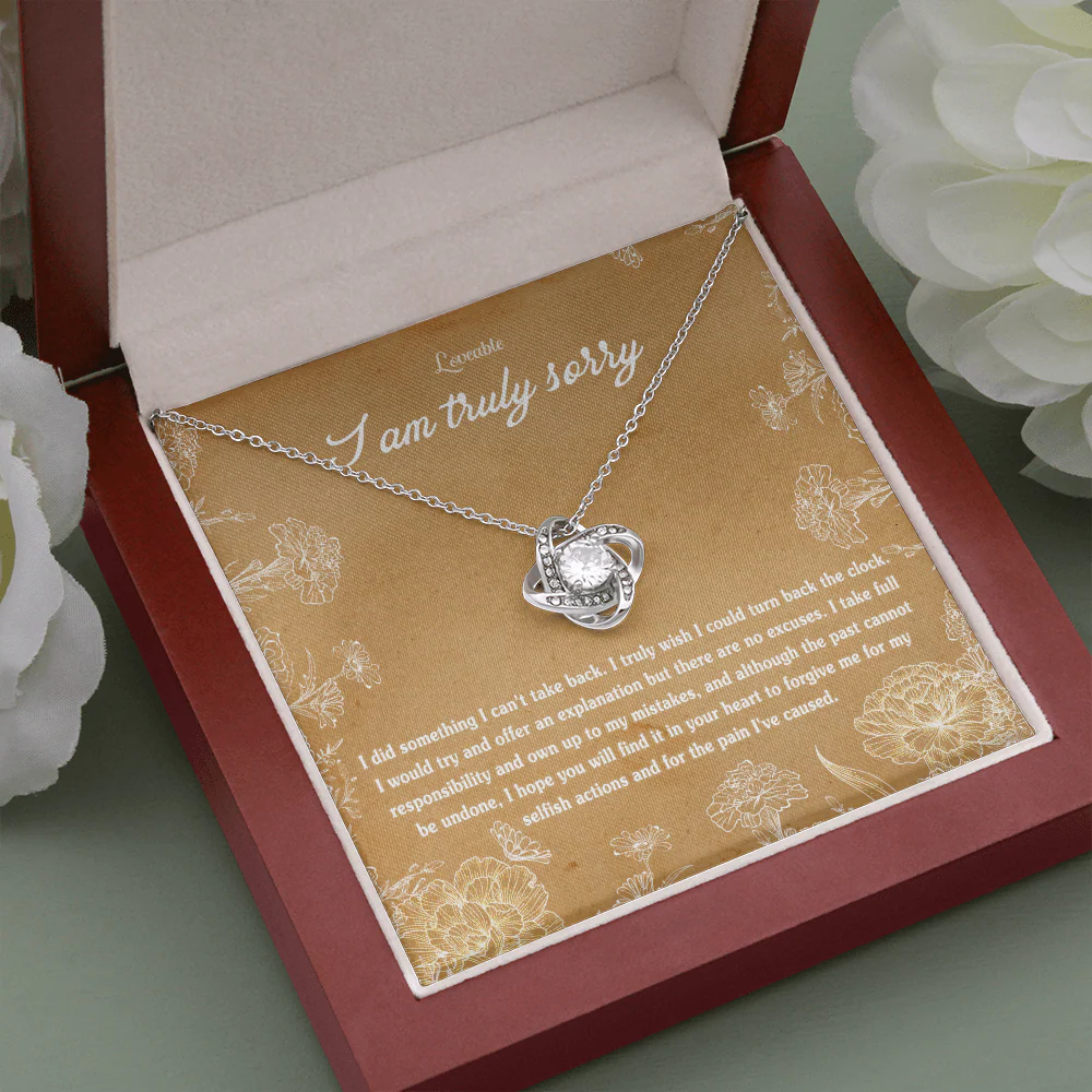 I am truly sorry - Sorry gifts wife - White gold necklace - Image 5