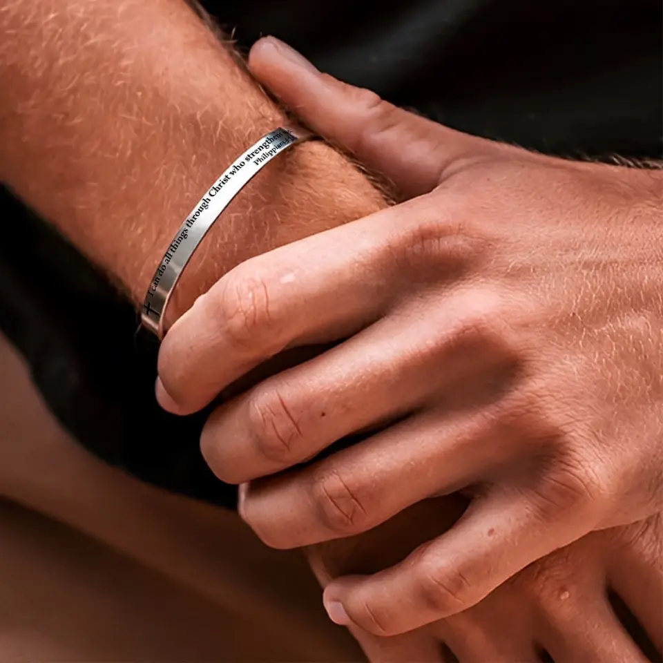 I Can Do All Things Cuff Bracelet Confirmation Gifts - Image 6