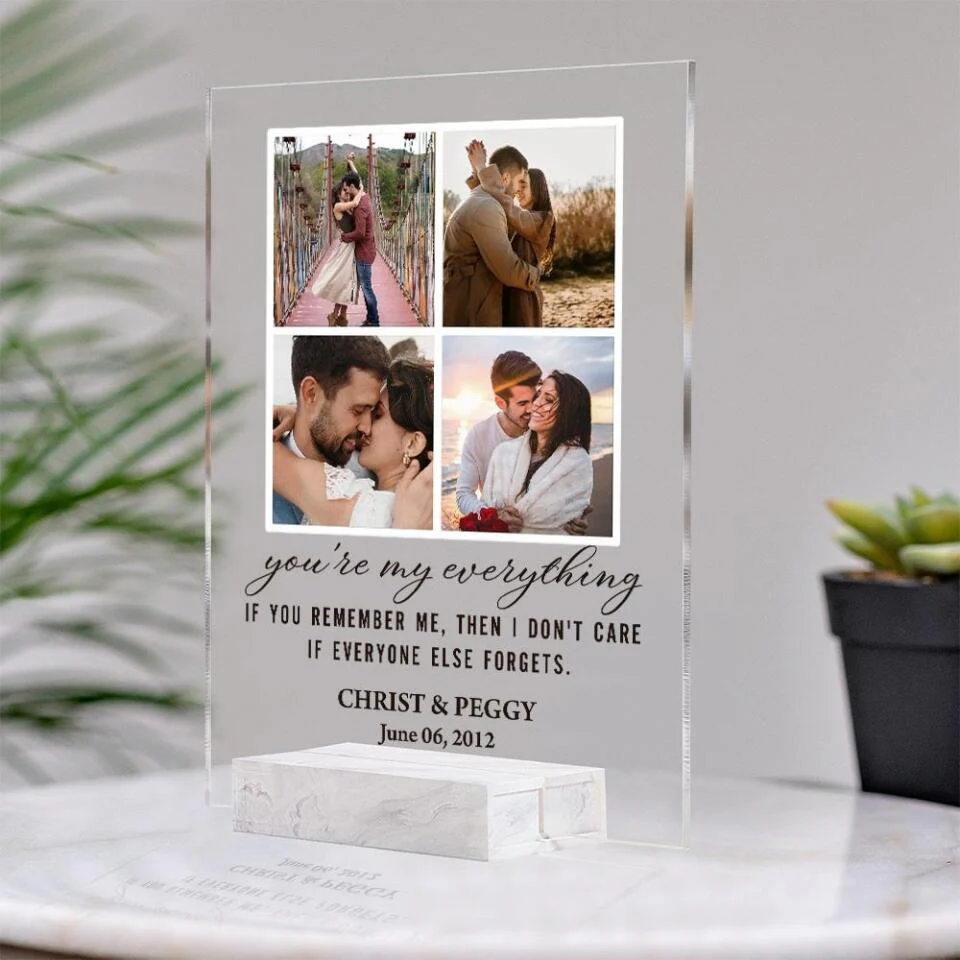If You Remember Me Then I Don't Care If Everyone Else Forgets - Personalized Acrylic Plaque - Image 10