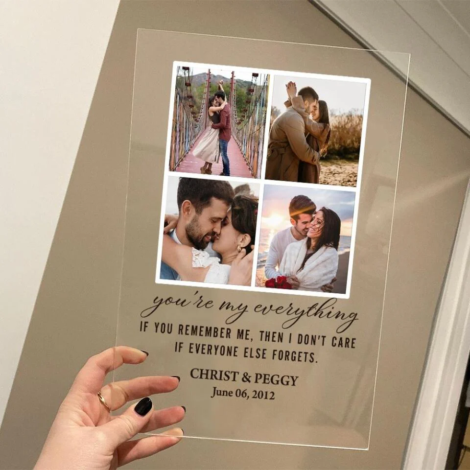 If You Remember Me Then I Don't Care If Everyone Else Forgets - Personalized Acrylic Plaque - Image 12