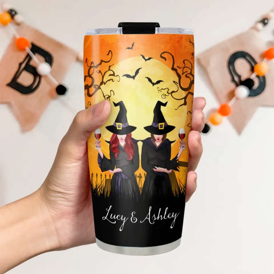 I Hope We're Friends Until We Die Witches Custom Tumbler Halloween Gift For Her - Image 11