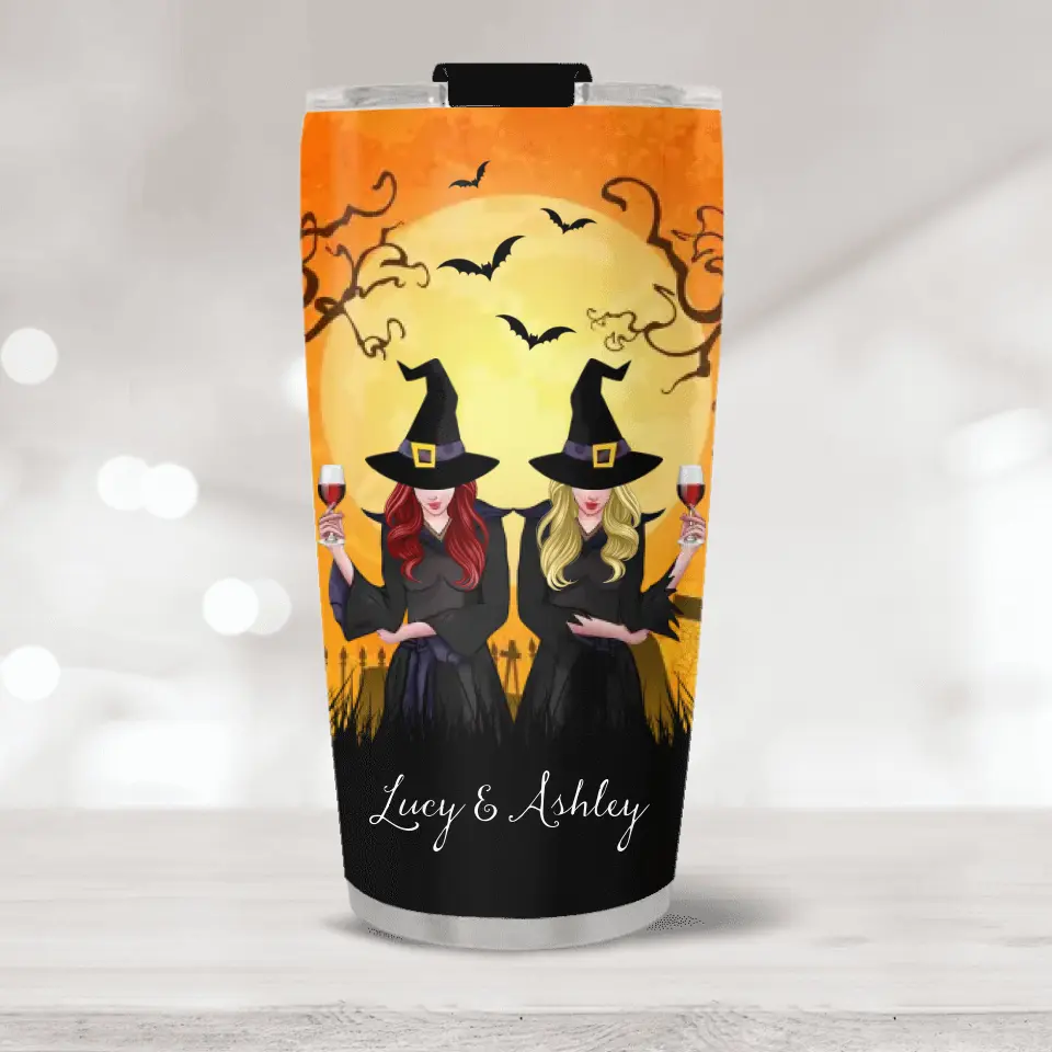 I Hope We're Friends Until We Die Witches Custom Tumbler Halloween Gift For Her - Image 4