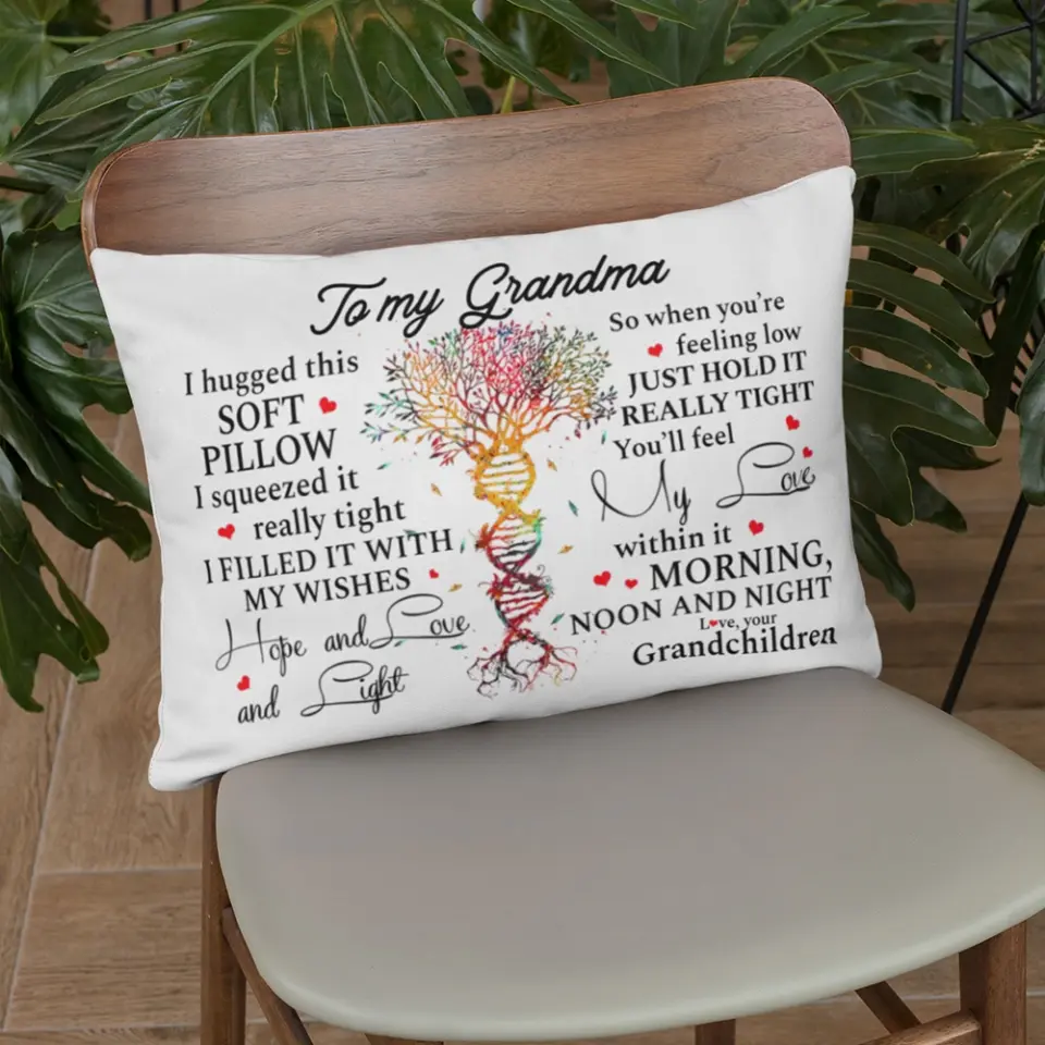 I Hugged This Soft Pillow Really Tight - Personalized Rectangle Pillow - Gift For Aunt from Niece - Image 6