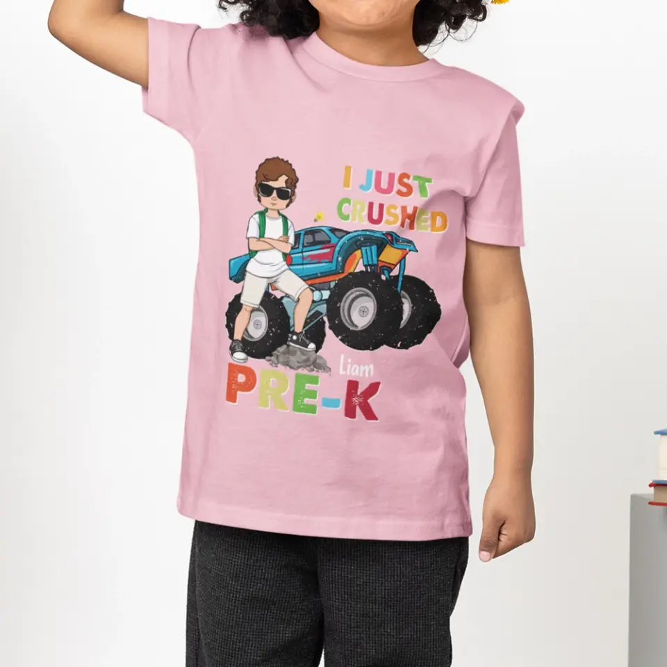 I Just Crushed School - Personalized Back to School Standard Youth T-Shirt - Image 6