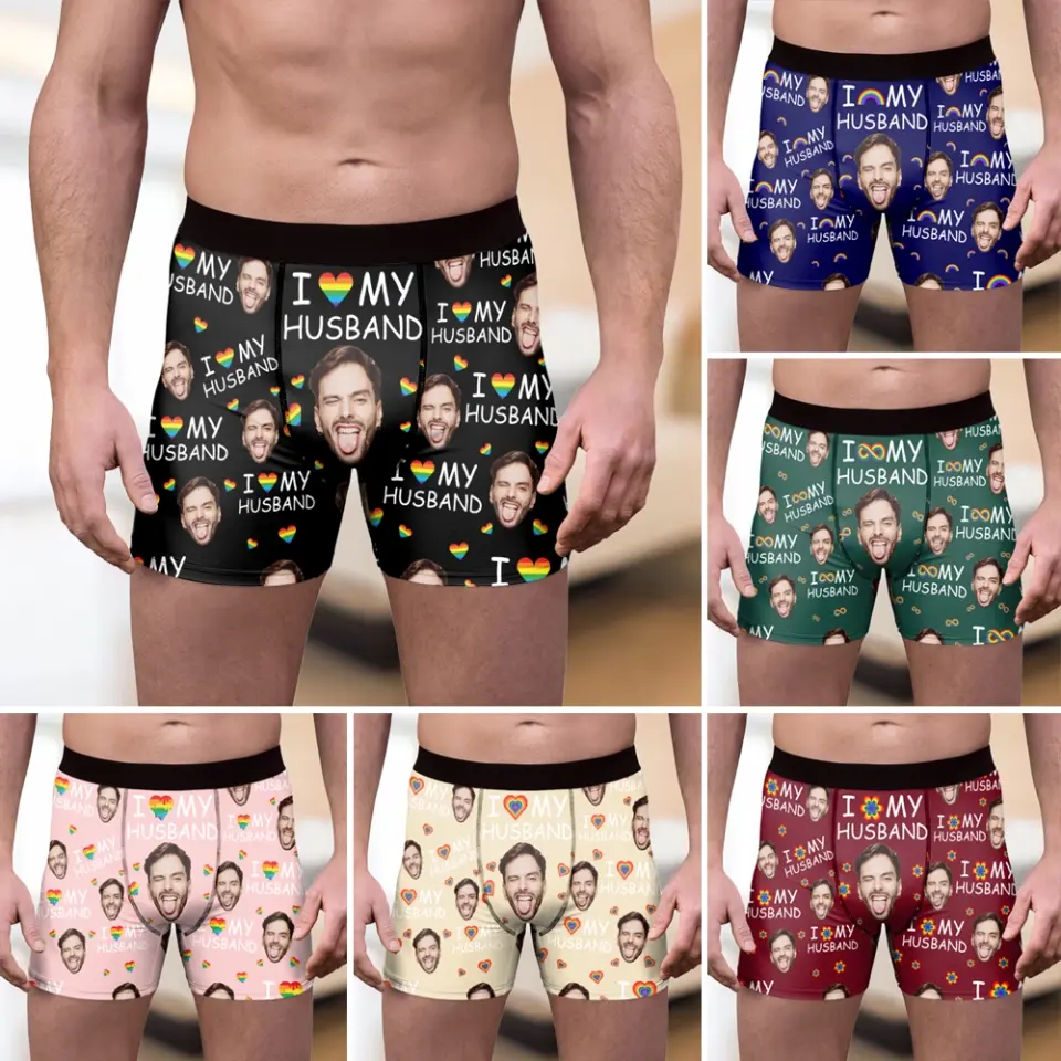 I Love My Husband Funny Boxer Gift for Gay Men Birthday Anniversary Gifts - Image 4