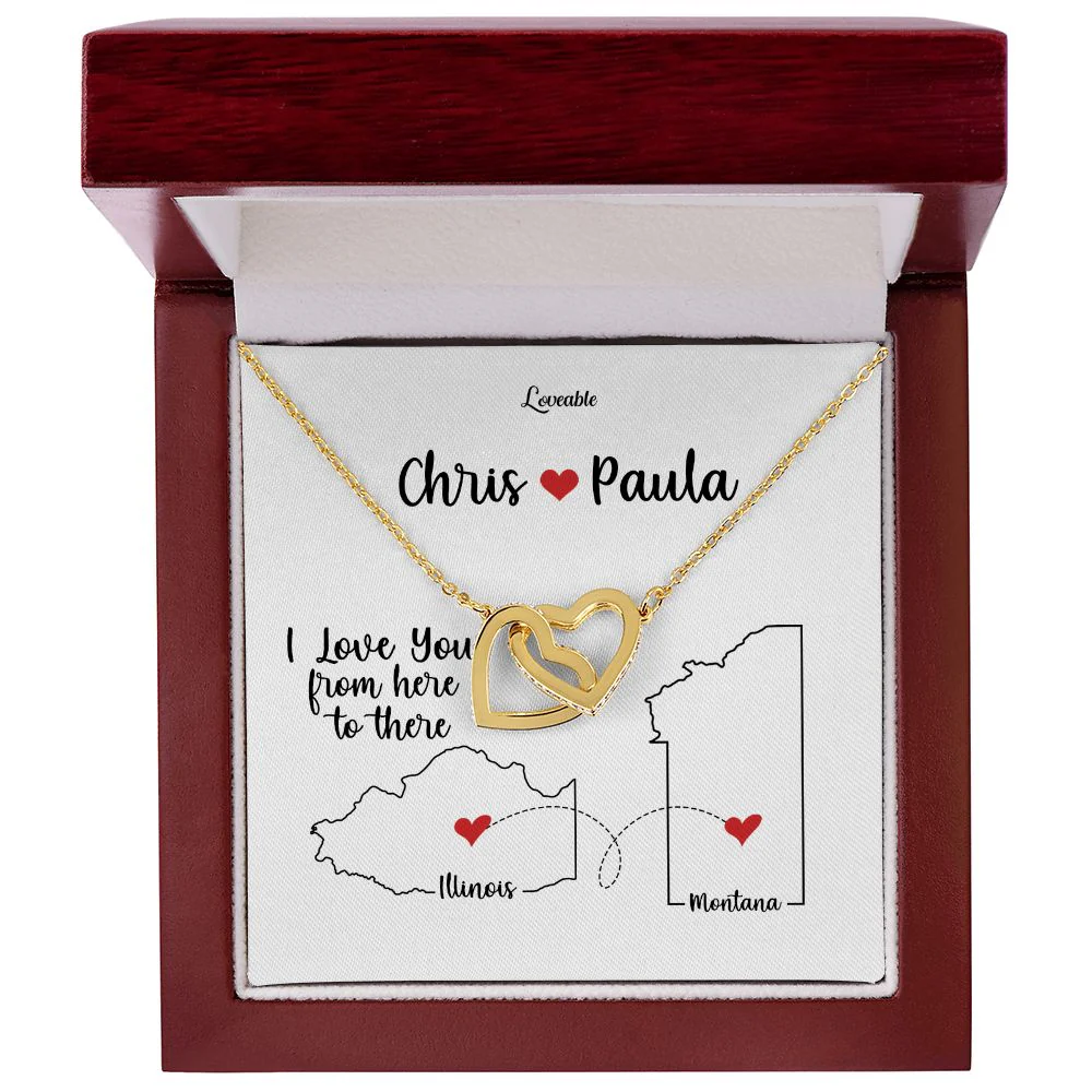 I Love You From Here To There Personalized Necklace - Image 3