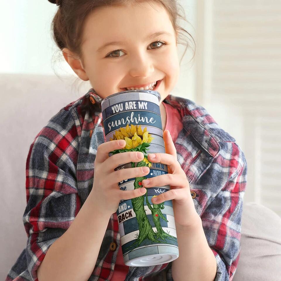 You Are My Sunshine - Sunflower Skinny Tumbler - Image 10