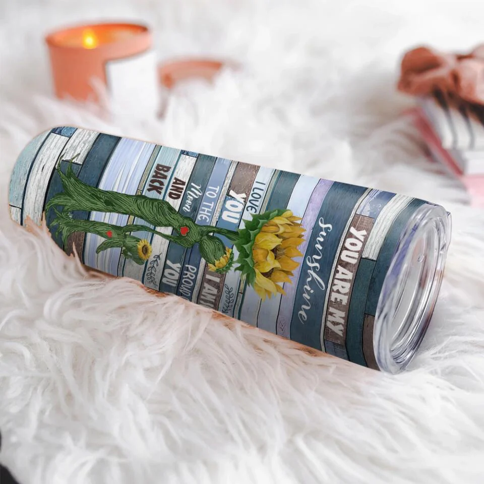 You Are My Sunshine - Sunflower Skinny Tumbler - Image 7
