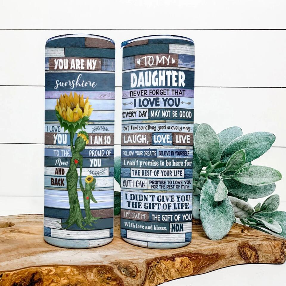 You Are My Sunshine - Sunflower Skinny Tumbler - Image 8