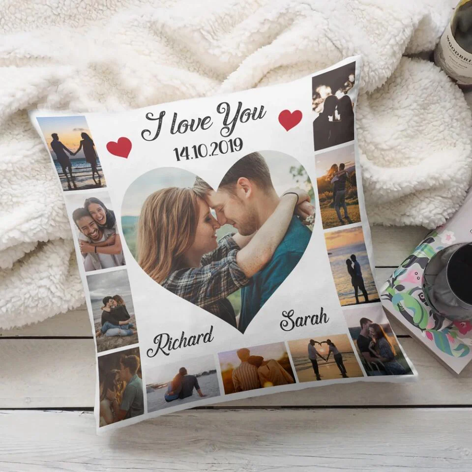 I Love You With Personalized Photos - Customized All Over Printed Pillow - Best Gifts For Him Her Husband Wife on Anniversaries Wedding Gifts Christmas - 210IHPLNPI459 - Image 6