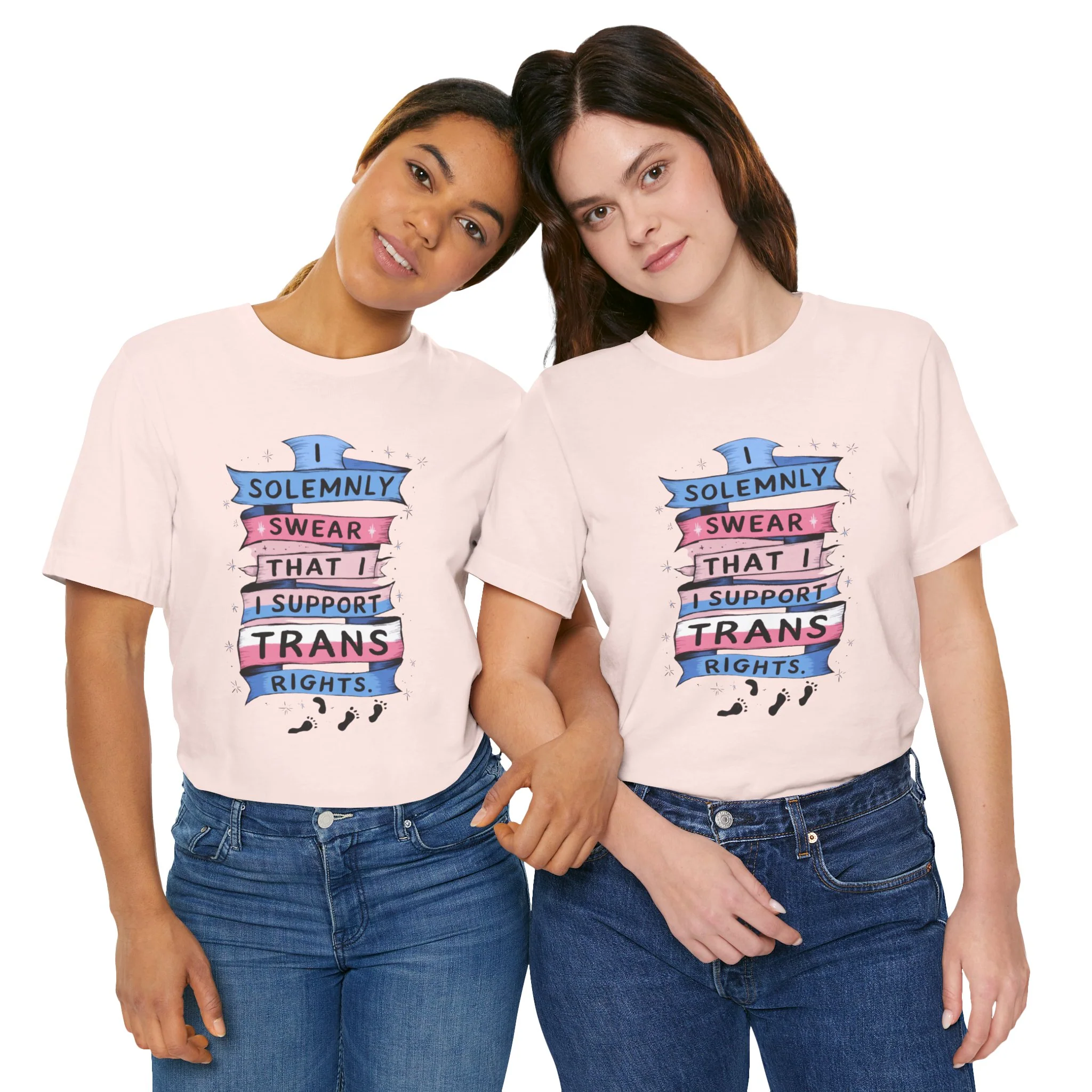 I Solemnly Swear That I Support Trans Rights T-Shirt - Women Empowerment Feminist Tshirt - Woman Support Tee - Gift for Her, Self Gift - Image 10