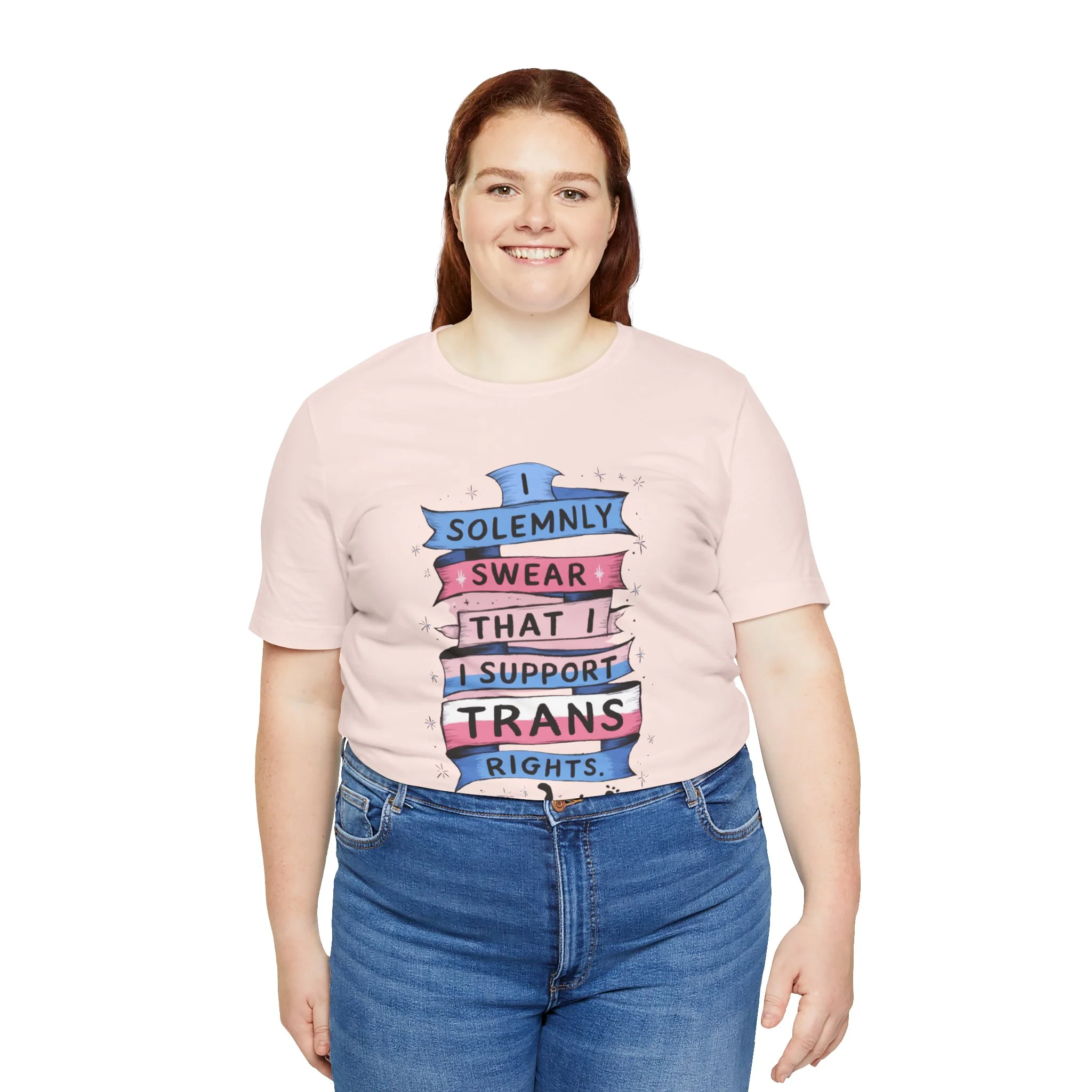 I Solemnly Swear That I Support Trans Rights T-Shirt - Women Empowerment Feminist Tshirt - Woman Support Tee - Gift for Her, Self Gift - Image 8