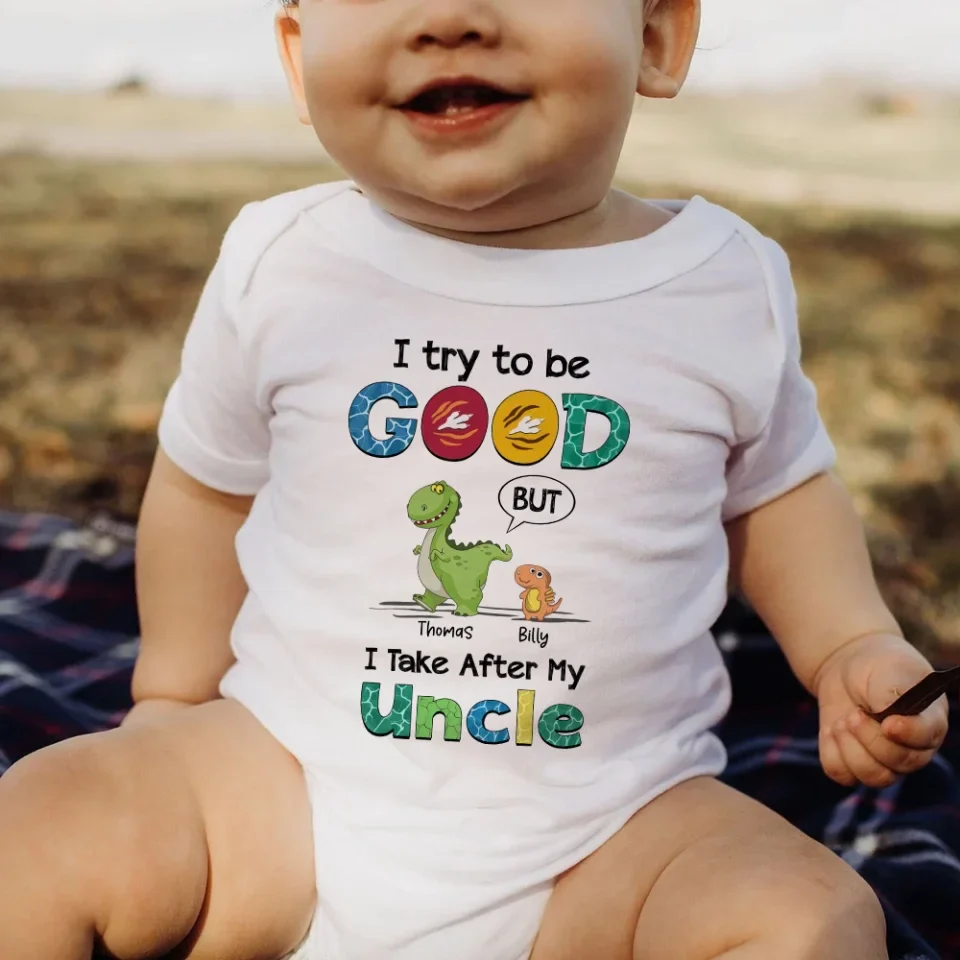I Try To Be Good But I Take After - Youth T-Shirt - Gift For Kids Niece Newphew Grandchildren - Image 8